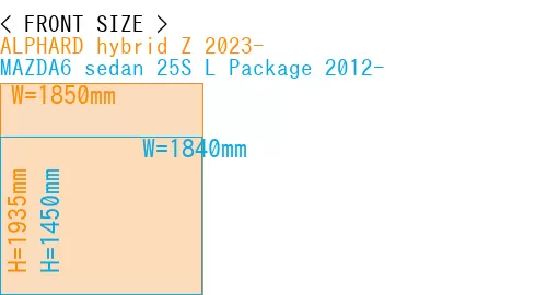 #ALPHARD hybrid Z 2023- + MAZDA6 sedan 25S 
L Package 2012-